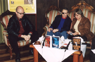 Andrew Vachss with Giovanni Arduino at the 2000 Noir In Festival